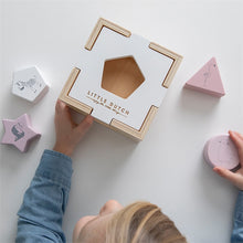 Laden Sie das Bild in den Galerie-Viewer, Little Dutch - Holz Formen Steckspiel Zoo pink