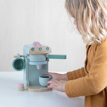 Laden Sie das Bild in den Galerie-Viewer, Little Dutch - Holz Kaffeemaschine 10 tlg. Set