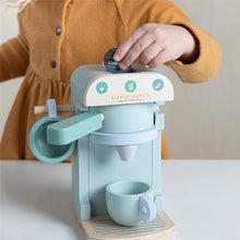 Laden Sie das Bild in den Galerie-Viewer, Little Dutch - Holz Kaffeemaschine 10 tlg. Set