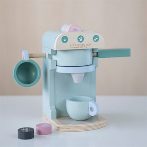 Little Dutch - Holz Kaffeemaschine 10 tlg. Set