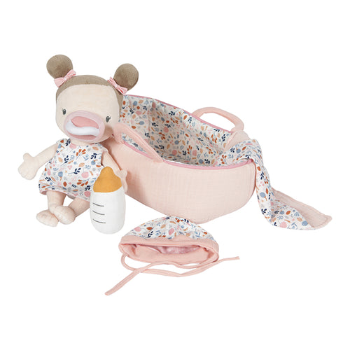 Little Dutch - Stoffpuppe Baby Puppe Mädchen Rosa Set