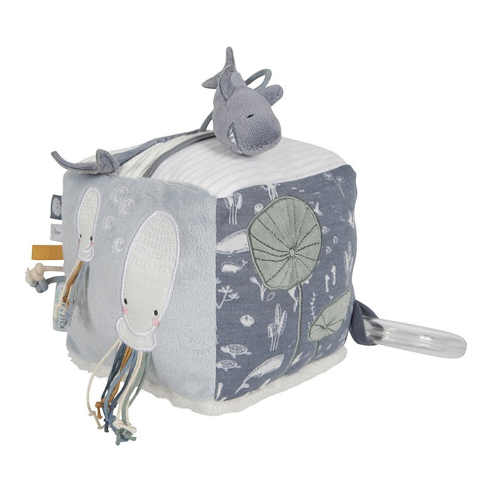 Little Dutch - Stoff Activity Würfel Ocean blue