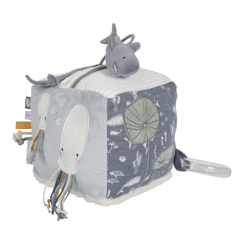 Little Dutch - Stoff Activity Würfel Ocean blue