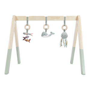 Little Dutch - Holz Activity Spieltrapez Spielbogen ocean mint