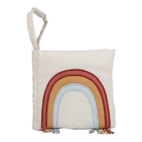 Little Dutch - Bio Baumwolle Activity Buggy Fühlbuch Regenbogen pure & nature