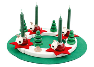 Ahrens AHS - Kerze Baumkerze unifarbig weiß Weihnachten