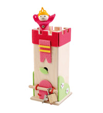 Laden Sie das Bild in den Galerie-Viewer, Ahrens AHS - Holz Filz Spardose Schatzturm pink