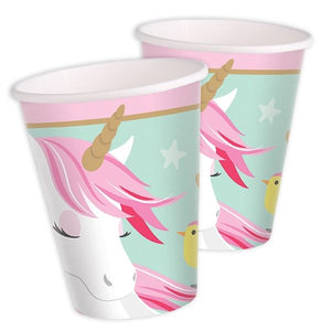 Amscan - Magisches Einhorn Becher 8 St.