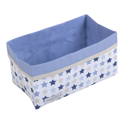 Little Dutch Stoffkörbchen Aufbewahrung Korb groß mixed stars blue 6059