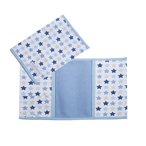 Little Dutch U-Heft Stoff Hülle mixed stars blue 6259