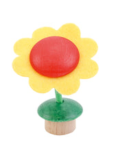 Laden Sie das Bild in den Galerie-Viewer, Ahrens AHS - Holz Filz Steckfigur Blume bunt flexibler Stiel