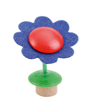 Laden Sie das Bild in den Galerie-Viewer, Ahrens AHS - Holz Filz Steckfigur Blume bunt flexibler Stiel