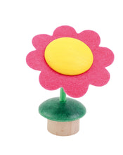 Laden Sie das Bild in den Galerie-Viewer, Ahrens AHS - Holz Filz Steckfigur Blume bunt flexibler Stiel