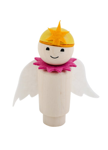 Ahrens AHS - Holz Steckfigur Schutzengel Engel Mädchen