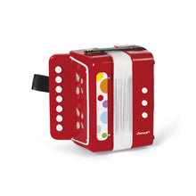 Laden Sie das Bild in den Galerie-Viewer, Janod Holz Akkordeon Musikinstrument Konfetti J07620