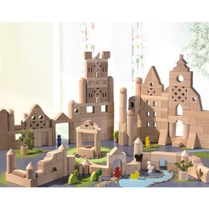 Haba - Holz Bauklötze Bausteine Set 102 tlg. Extra große Grundpackung