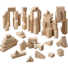Laden Sie das Bild in den Galerie-Viewer, Haba - Holz Bauklötze Bausteine Set 60 tlg. große Grundpackung