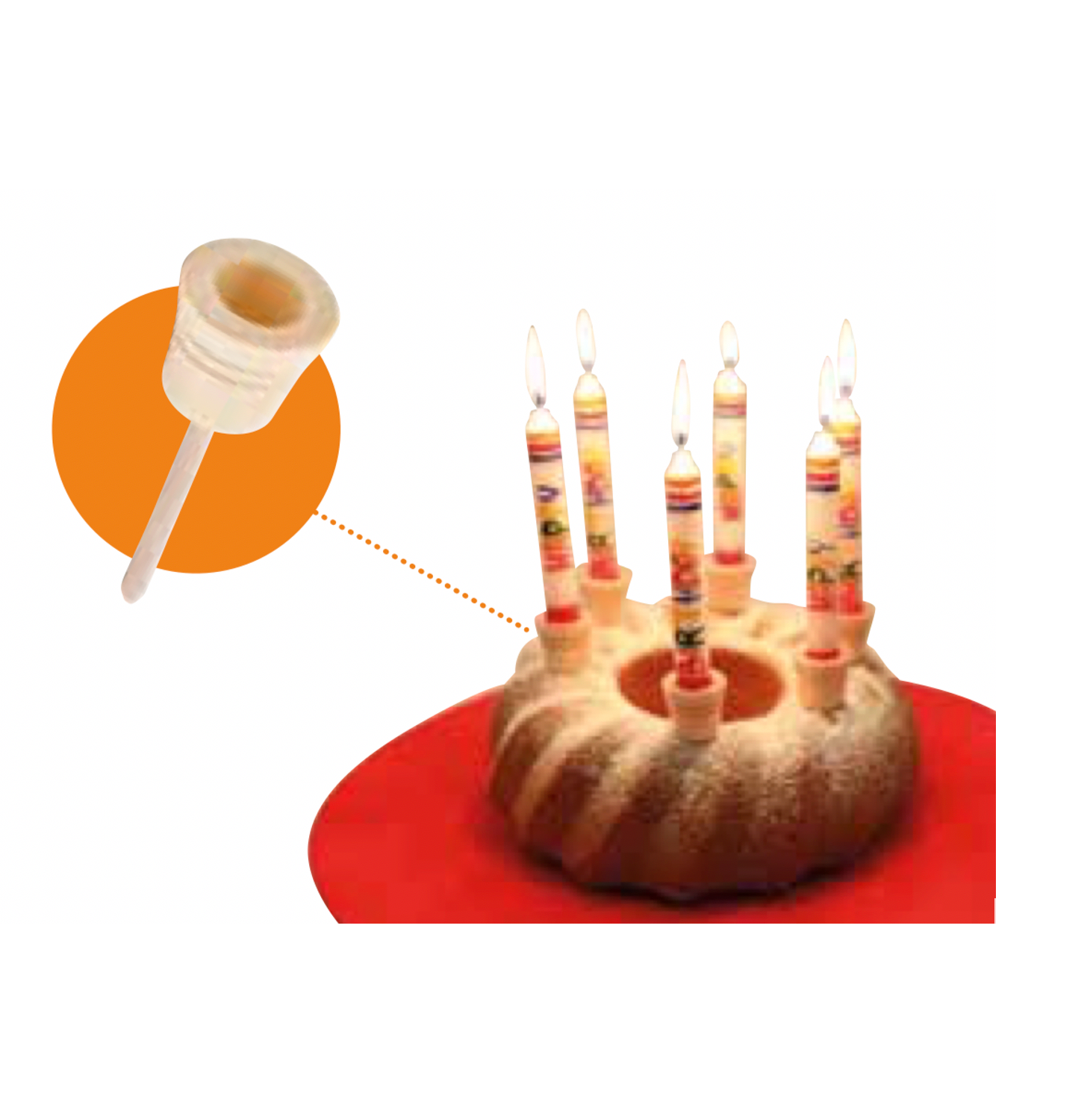 Ahrens AHS - Holz Kuchenstecker für Kerzen