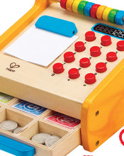 Laden Sie das Bild in den Galerie-Viewer, Hape - Holz Kasse Registrierkasse inkl. Spielgeld, Scanner und Bankkarte