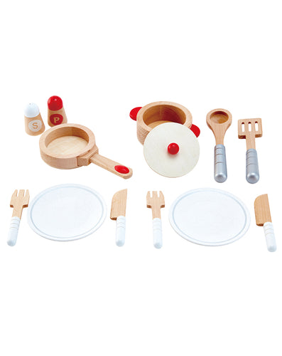 Hape - Holz Koch- & Servierset Geschirr Set