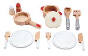 Hape - Holz Koch- & Servierset Geschirr Set