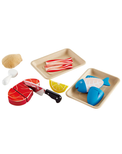 Hape - Holz Fisch und Fleisch Set