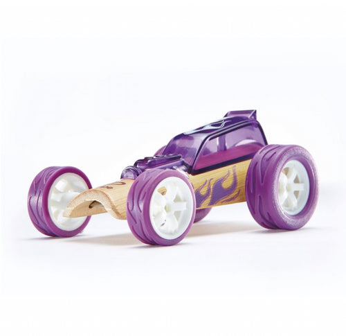 Hape - Bambus Fahrzeug Auto Hot Rod lila