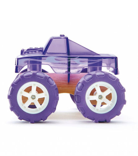 Hape - Bambus Fahrzeug Auto Monster Truck lila