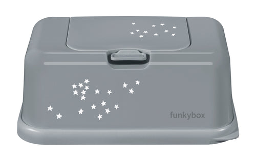 Funkybox - Feuchttücher Box Kleine Sterne grau