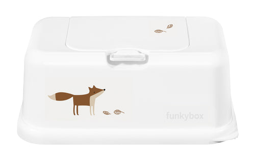 Funkybox - Feuchttücher Box Fuchs weiß