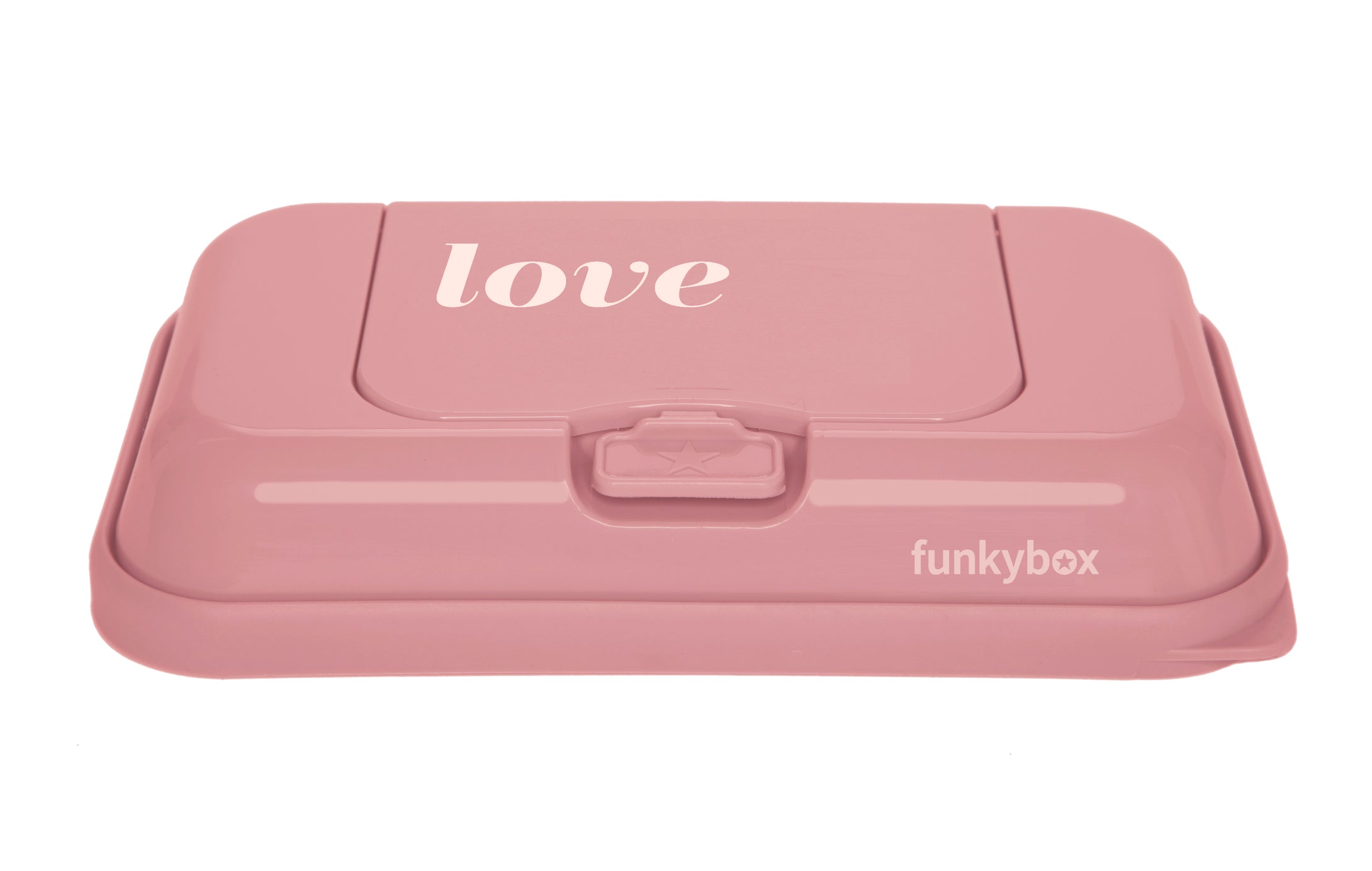 Funkybox - Feuchttücher Box Love altrosa to go