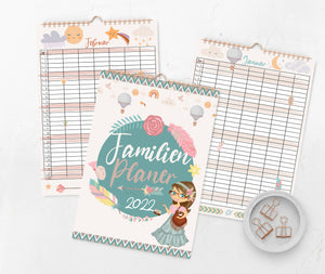 Stekora Design - XXL Familienkalender Wandkalender Kalender Planer 2022