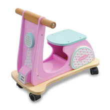 Laden Sie das Bild in den Galerie-Viewer, Indigo Jamm - Holz Retro Roller Rutschfahrzeug pink