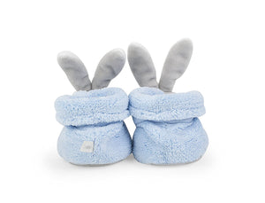 Kaloo - Plume Baby Schuhe Plüsch Hase blau mit Rassel