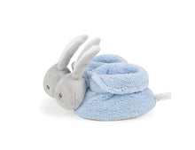 Laden Sie das Bild in den Galerie-Viewer, Kaloo - Plume Baby Schuhe Plüsch Hase blau mit Rassel