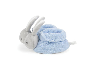 Kaloo - Plume Baby Schuhe Plüsch Hase blau mit Rassel