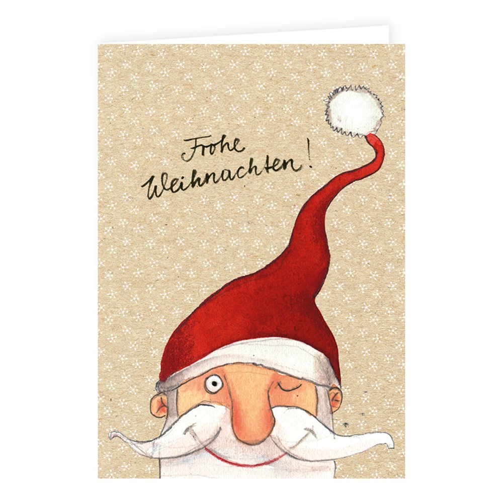 Grätz Verlag - Grußkarte Weihnachtsmann mit Umschlag