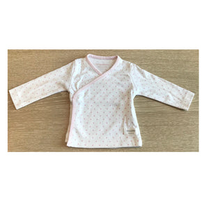 Bonjourbébé Premium - Wickel Langarmshirt Sterne rosa