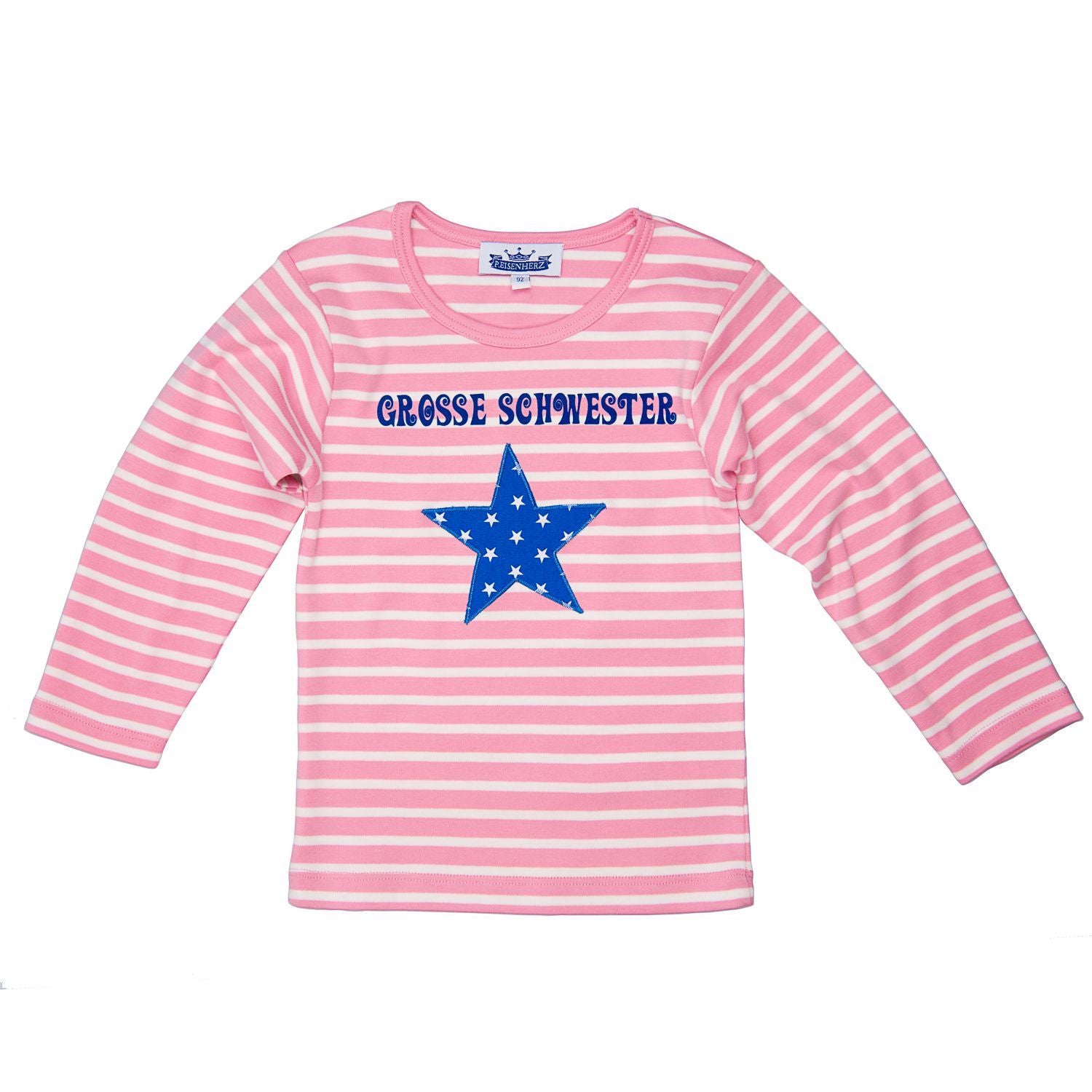 P. Eisenherz - Langarmshirt Longsleeve Große Schwester rosa