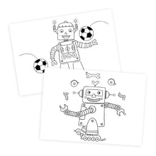 Laden Sie das Bild in den Galerie-Viewer, Grätz Verlag - Mini Malbuch Malblock Roboter