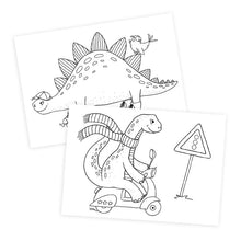 Laden Sie das Bild in den Galerie-Viewer, Grätz Verlag - Mini Malbuch Malblock Dinosaurier