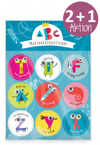 Oetinger Verlag - Schulanfang ABC Motivationssticker 2+1 SPAR-AKTION