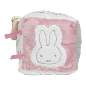 Miffy - Stoff Activity Würfel rosa grau