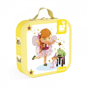 Janod 4 Puzzle im Koffer "Mila, die Fee" J02871