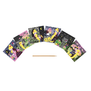 Janod Bastel Kreativ Set Rubbelkarten Rapunzel J07771