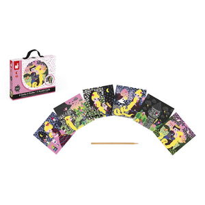 Janod Bastel Kreativ Set Rubbelkarten Rapunzel J07771