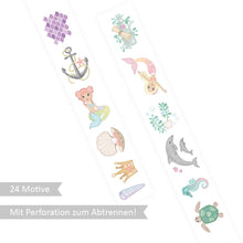 Laden Sie das Bild in den Galerie-Viewer, Grätz Verlag - Kinder 1 Meter Tattoorolle Meerjungfrau