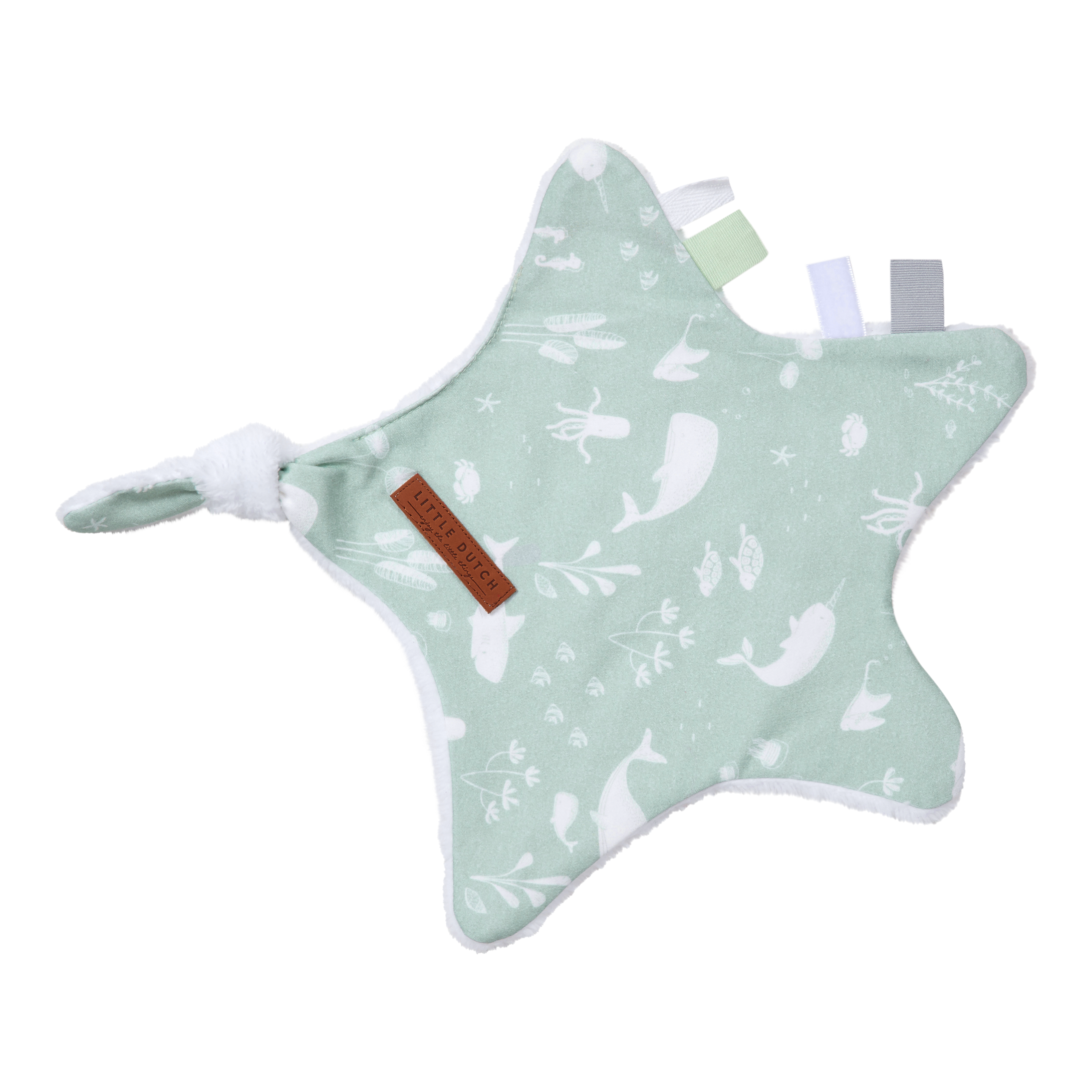 Little Dutch - Stoff Kuscheltuch Stern ocean mint