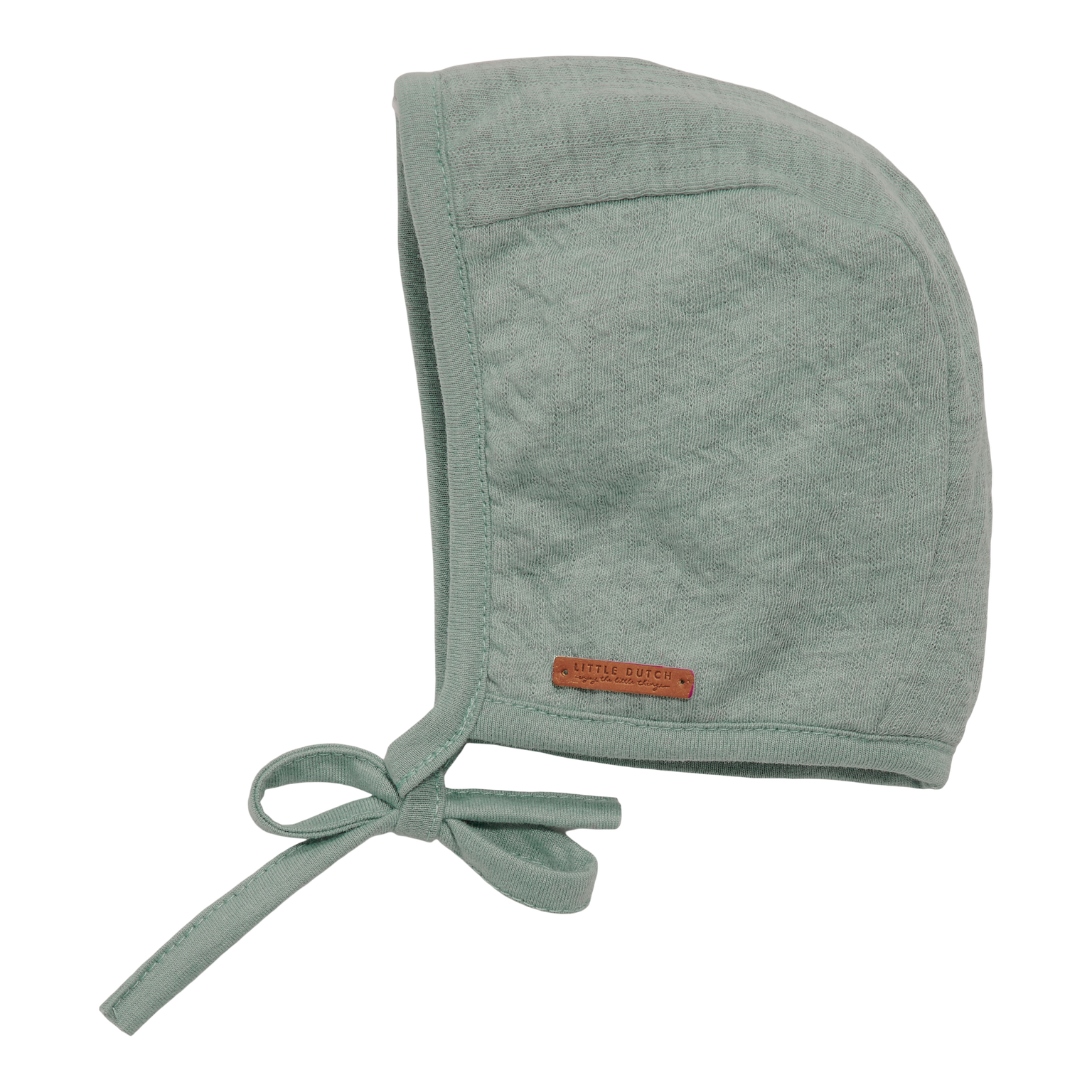Little Dutch - Babymütze mit Bindebändern pure mint