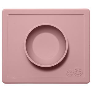 EZPZ Happy Bowl Silikon Schüssel puderrosa Essmatte